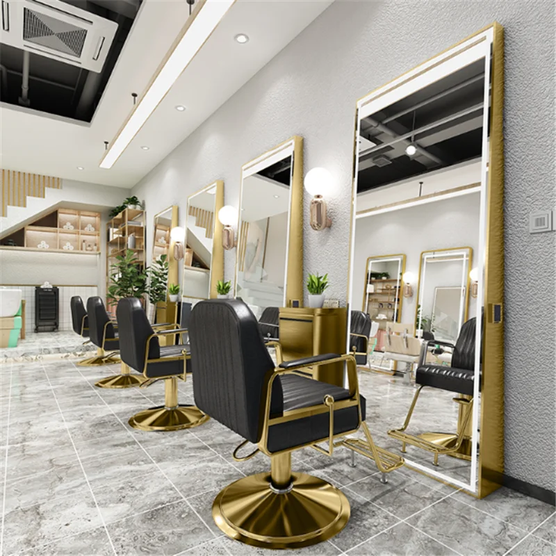 Internet Celebrity Barber Shop Single And Double-sided Mirror,Hair Salon Dedicated Wall-mounted Hairdressing Mirror With Lamp
Internet Celebrity Barber Shop Single And Double-sided Mirror,Hair Salon Dedicated Wall-mounted Hairdressing Mirror With Lamp