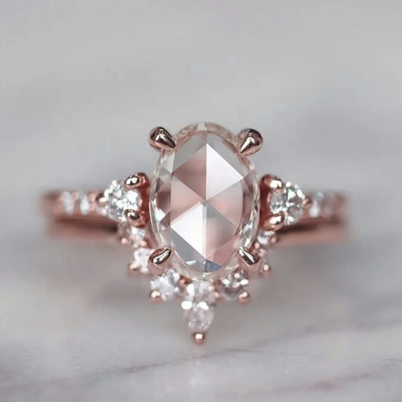 Ellipse Shape Zircon Fashion Rose Gold Color Rings for Women Bridal Sets Party Engagement Jewelry Wholesale
Ellipse Shape Zircon Fashion Rose Gold Color Rings for Women Bridal Sets Party Engagement Jewelry Wholesale