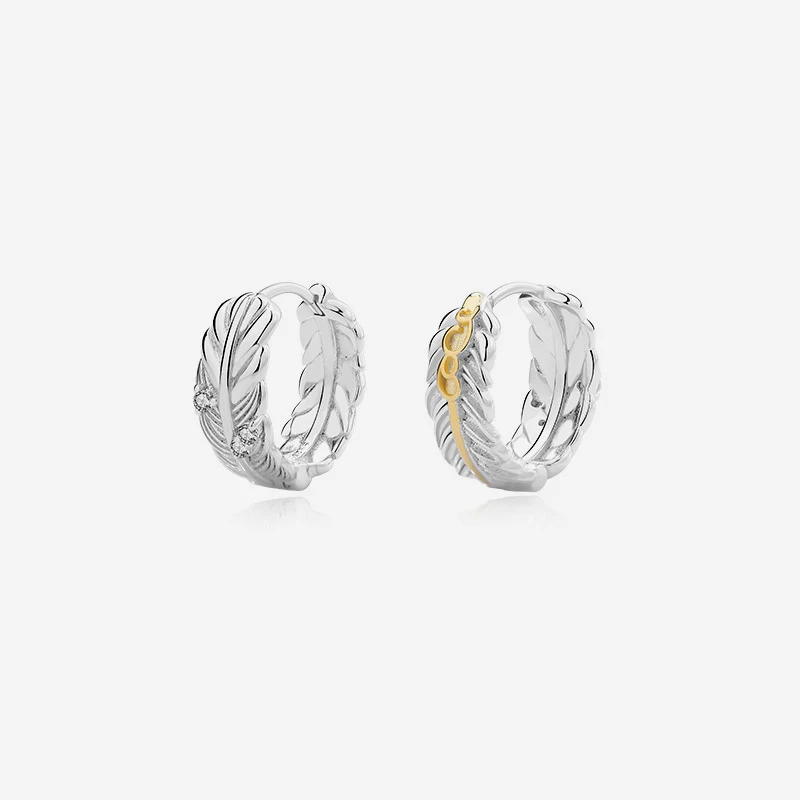 VIANRLA Sterling Silver Earrings Feather Hoop 18k Gold Plated Jewelry Earring Women Gift Dropshipping
VIANRLA Sterling Silver Earrings Feather Hoop 18k Gold Plated Jewelry Earring Women Gift Dropshipping