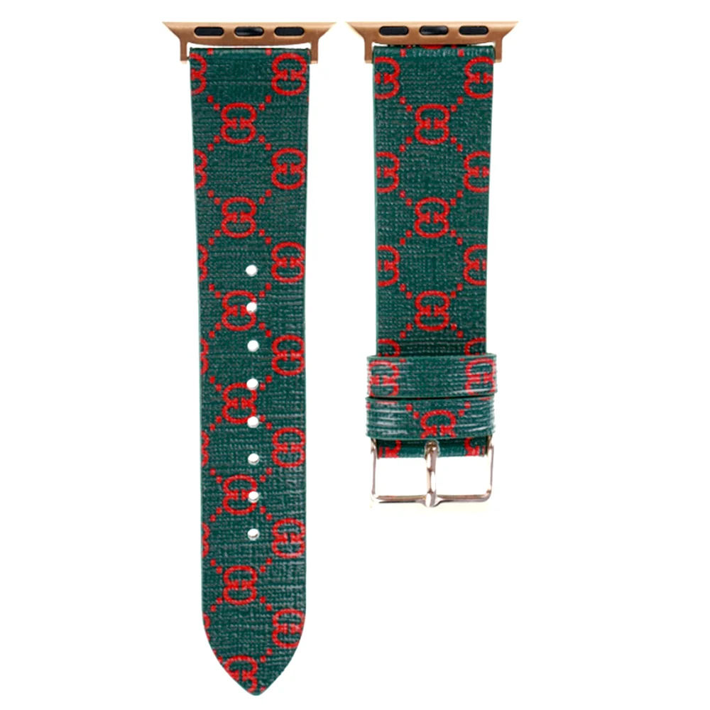 Luxury printing pattern genuine leather band for apple watch strap series 1 2 3 4 5, Green
Luxury printing pattern genuine leather band for apple watch strap series 1 2 3 4 5, Green
