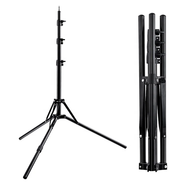 professional 2 meter high quality phone camera tripod 18 inch ring light tripod stand