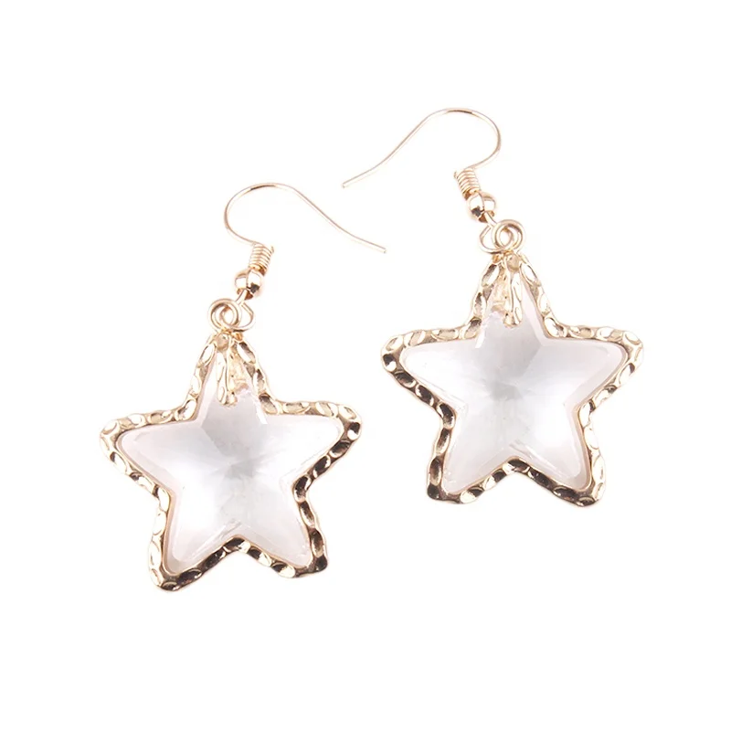 Fashion Women Jewelry Statement Earring Alloy Clear Crystal glass Drop Dangle Star Earring, Transparent
Fashion Women Jewelry Statement Earring Alloy Clear Crystal glass Drop Dangle Star Earring, Transparent