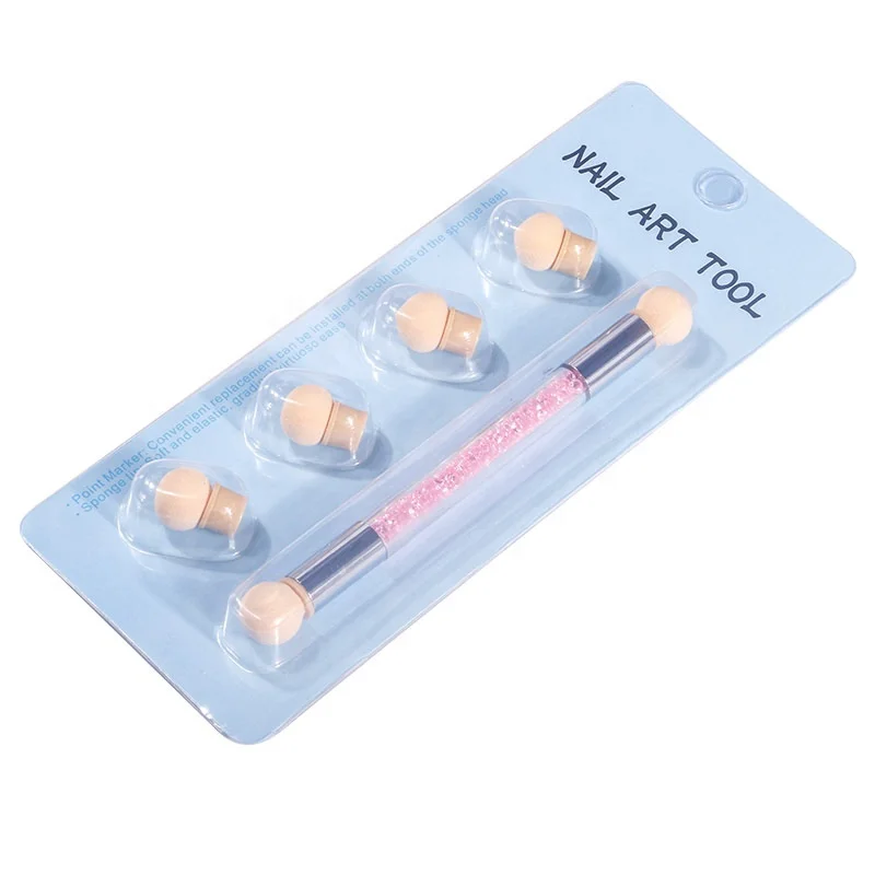 High Quality Double Heads Gradient Stamper Nail Brush 4 Replace Heads Sponge Flush Pen Sets Nail Art Manicure Tool Wholesale
High Quality Double Heads Gradient Stamper Nail Brush 4 Replace Heads Sponge Flush Pen Sets Nail Art Manicure Tool Wholesale