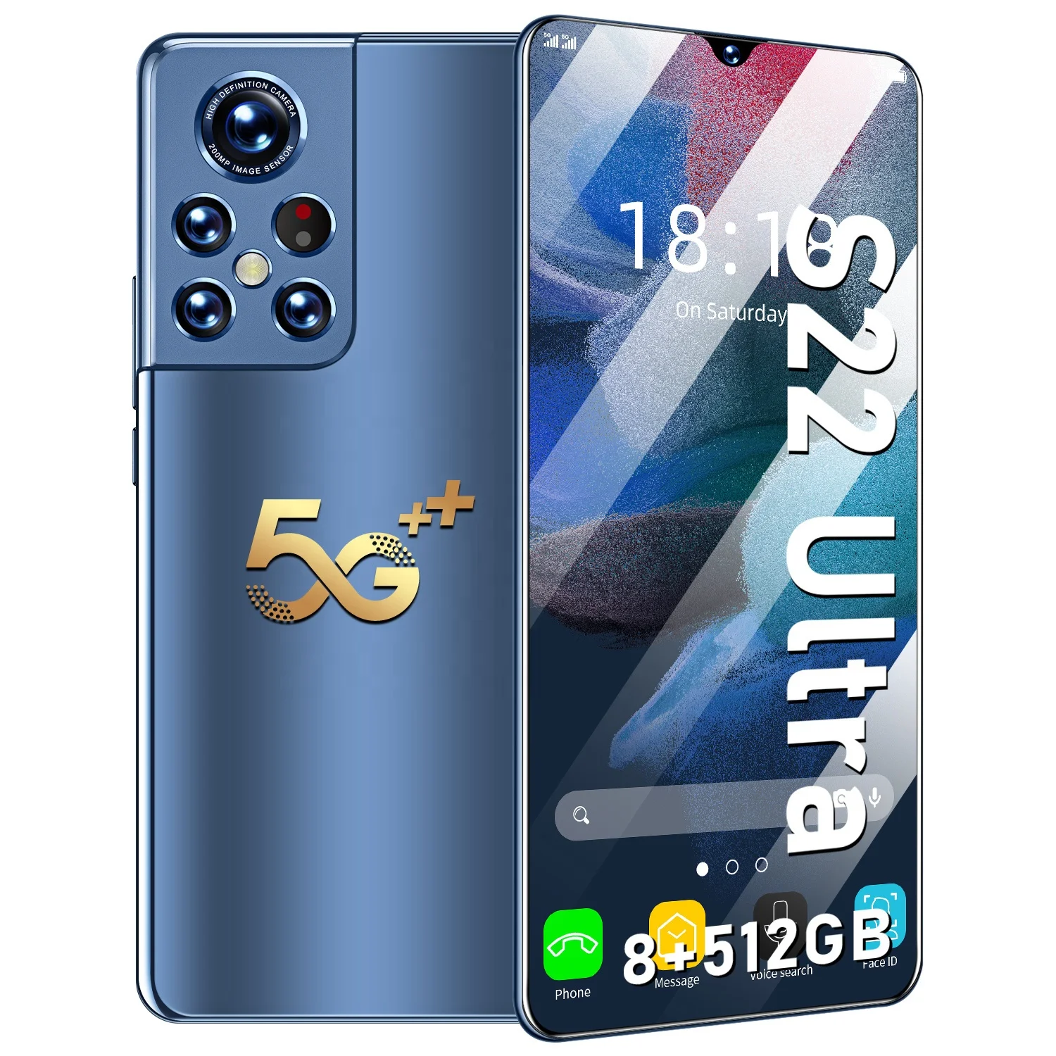 5G Original S22 Ultra Smartphone 6.9 inch Full Screen 16+512GB Android Mobile Phones With Face ID Unlocked Cell Phone
5G Original S22 Ultra Smartphone 6.9 inch Full Screen 16+512GB Android Mobile Phones With Face ID Unlocked Cell Phone
