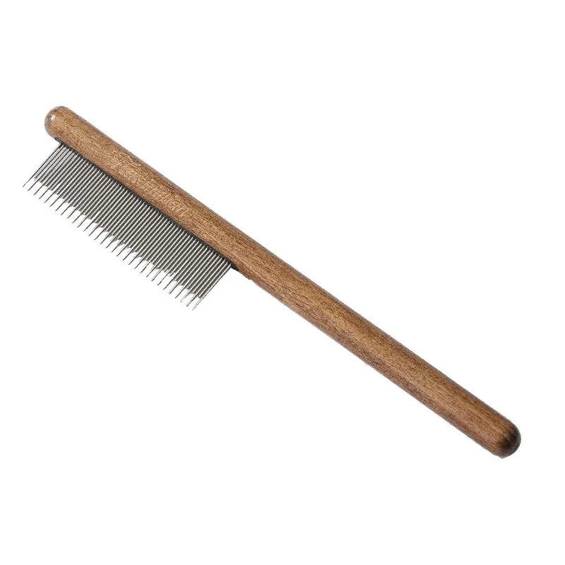 Pet Hair Grooming Brush Wooden Handle Stainless Steel Slicker Comb for Dogs And Cats
Pet Hair Grooming Brush Wooden Handle Stainless Steel Slicker Comb for Dogs And Cats