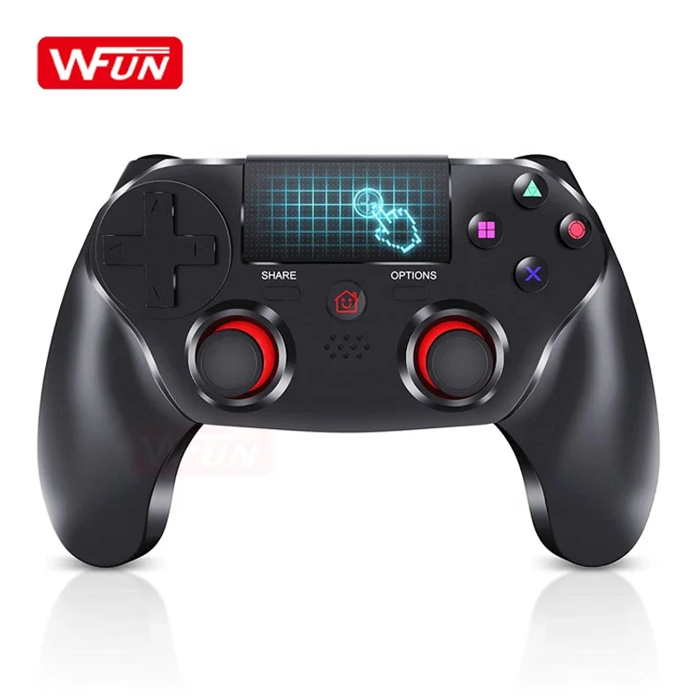 Touch Panel Gamepad Wireless Gaming Controller PS4 Dual Vibration Audio Function for Playstation 4/Pro/Slim/PC, Black
Touch Panel Gamepad Wireless Gaming Controller PS4 Dual Vibration Audio Function for Playstation 4/Pro/Slim/PC, Black
