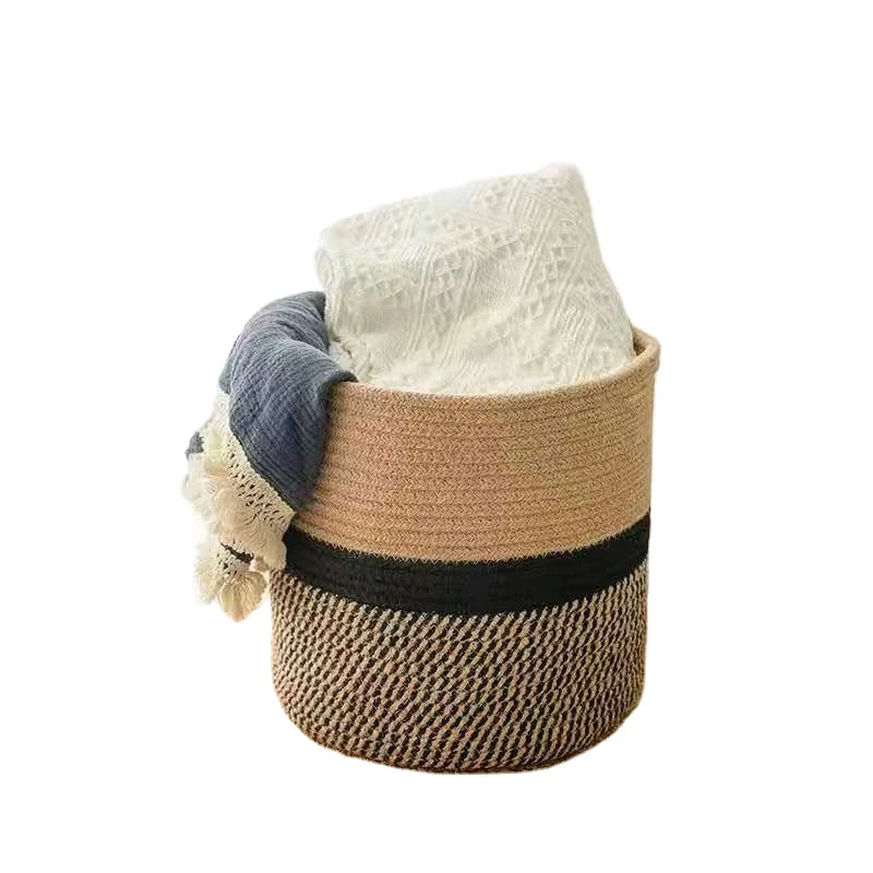 Hanging basket for plant outdoor woven plant basket home decor desktop cotton rope flower basket, Customized color
Hanging basket for plant outdoor woven plant basket home decor desktop cotton rope flower basket, Customized color