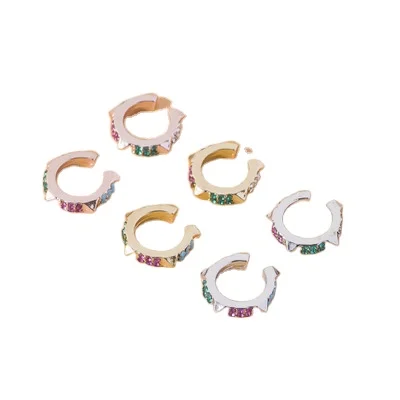 Personalized Punk Style Geometric CZ Circle Cuff Earrings Rivet C Shape Circle Cuff Earrings for Women
Personalized Punk Style Geometric CZ Circle Cuff Earrings Rivet C Shape Circle Cuff Earrings for Women