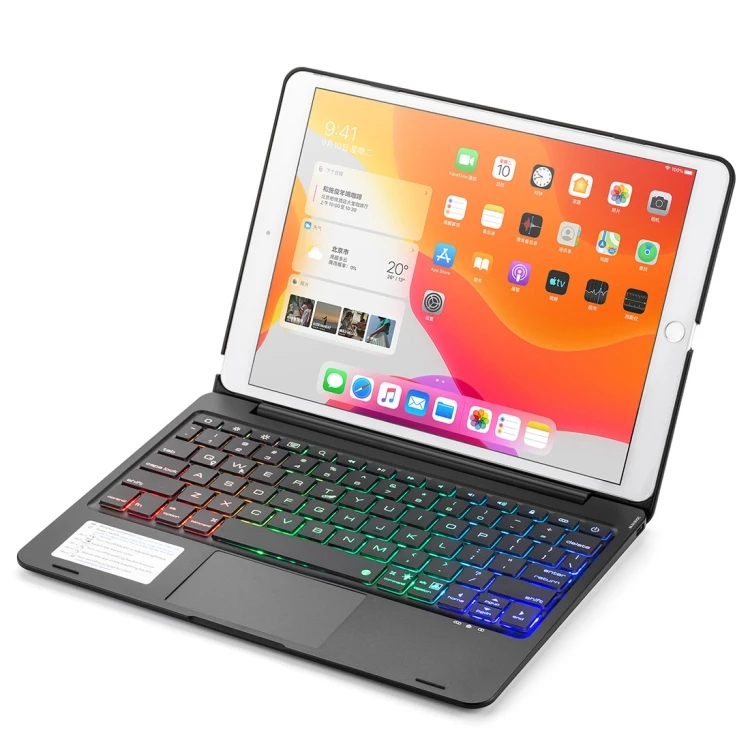 For ipad 10.2/10.5 inch wireless BT 5.0 trackpad backlight keyboard with auto dormancy/rouse function, Black/silver/gold/pink/customized colors
For ipad 10.2/10.5 inch wireless BT 5.0 trackpad backlight keyboard with auto dormancy/rouse function, Black/silver/gold/pink/customized colors