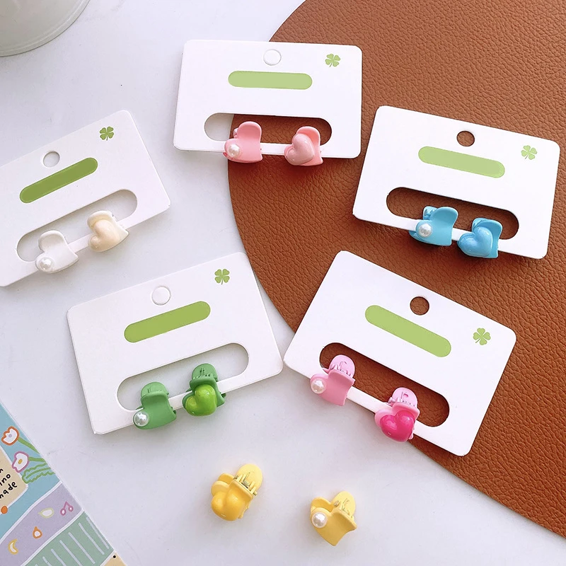 MIO 1.5cm length mini hair claw clip Macarone candy color sweet heart shape hair pins clamp plastic pearls side clip for kids
MIO 1.5cm length mini hair claw clip Macarone candy color sweet heart shape hair pins clamp plastic pearls side clip for kids