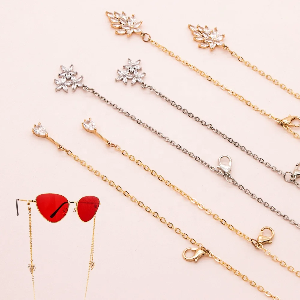 Fine Crystal Charms Eyeglasses Jewelry Cadena Para Mascarilla Glasses Strap Stone Masker Sunglasses Holder Chain, Gold, silver
Fine Crystal Charms Eyeglasses Jewelry Cadena Para Mascarilla Glasses Strap Stone Masker Sunglasses Holder Chain, Gold, silver