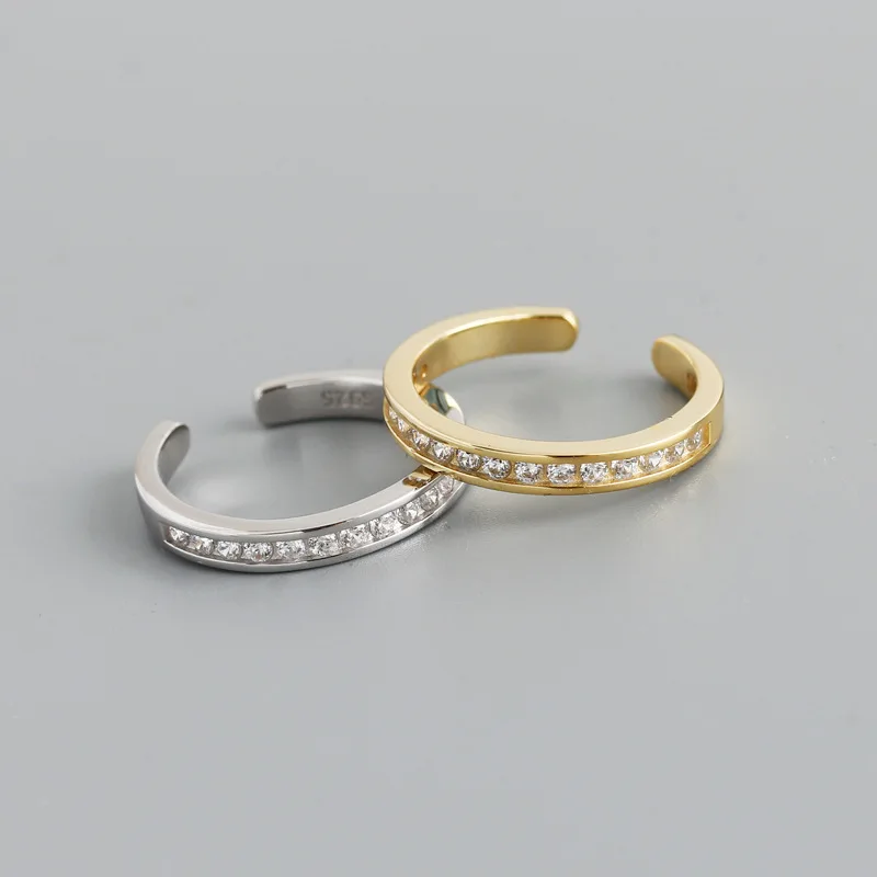 925 Sterling Silver Luxury Zircon CZ Minimalist Finger Charm Ring for Women Goth Hip Hop Gold Statement European Jewelry
925 Sterling Silver Luxury Zircon CZ Minimalist Finger Charm Ring for Women Goth Hip Hop Gold Statement European Jewelry