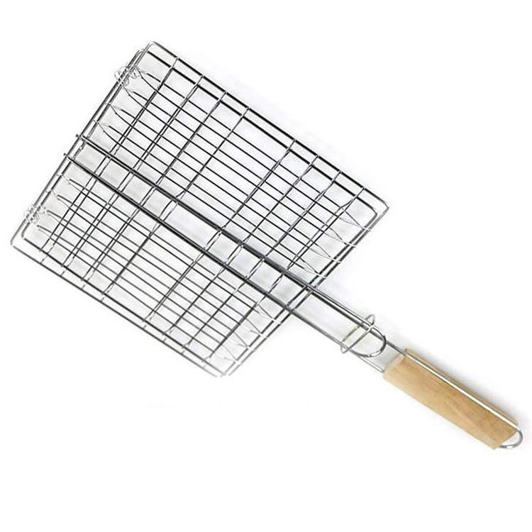 outdoor grill fish barbecue tools Stainless steel wooden handle square grill net, Sliver
outdoor grill fish barbecue tools Stainless steel wooden handle square grill net, Sliver
