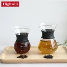 BSCI Heat Resistant Borosilicate Glass pyrex Percolator Coffee Pot Pour Over Coffee Kettle