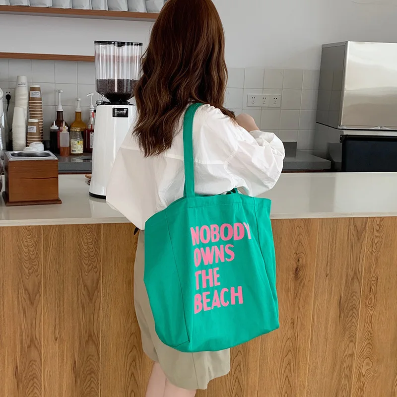 Women Fashion Pure Color With Letter Printing Casual Tote Outdoor Canvas Handbag Woman Shoulder Bags
Women Fashion Pure Color With Letter Printing Casual Tote Outdoor Canvas Handbag Woman Shoulder Bags