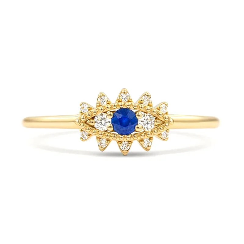 925 Sterling Silver Evil Eyes Zirconia Rings for Women Silver Jewelry High End 18K Gold Plated Jewelry Wholesale
925 Sterling Silver Evil Eyes Zirconia Rings for Women Silver Jewelry High End 18K Gold Plated Jewelry Wholesale