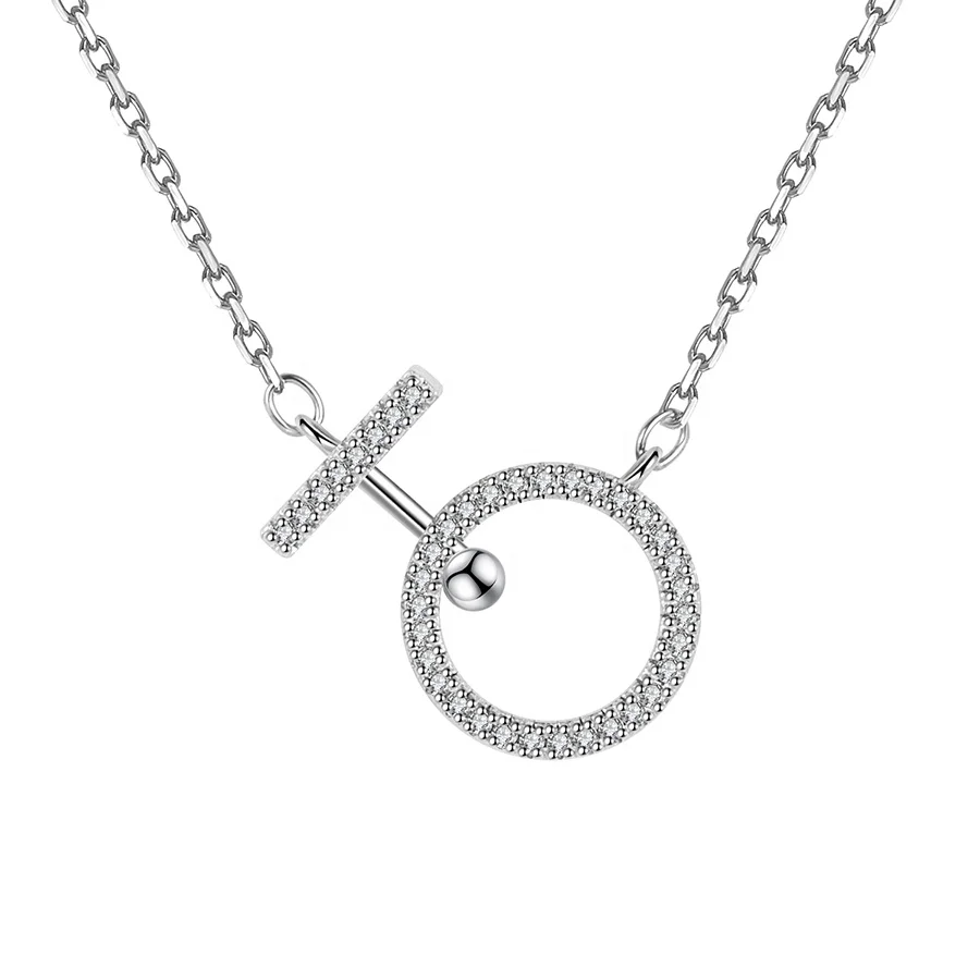 2021 inspiration round circle necklace pendant s925 sterling silver CZ cubic zirconia necklace jewelry women, Silver color
2021 inspiration round circle necklace pendant s925 sterling silver CZ cubic zirconia necklace jewelry women, Silver color
