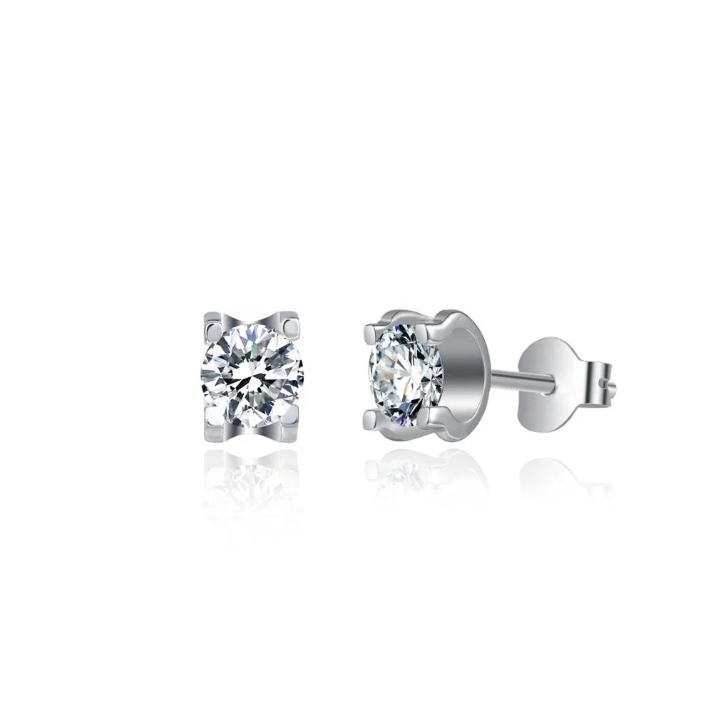 Abiding Moissanite Diamond Earings Jewelry Women Earring Stud Sterling Silver 925 Round Mosanite Earrings, Clear
Abiding Moissanite Diamond Earings Jewelry Women Earring Stud Sterling Silver 925 Round Mosanite Earrings, Clear