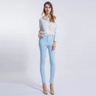 Ladies Denim Fit Stretch Pants Slim Skinny Colorful Woman Jeans