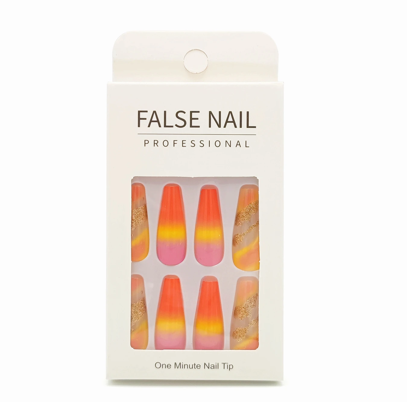 Popular Coffin Nails Press On Long Ballet Colorful Artificial Fingernail Gold Foil DIY False Nails Custom Nail Art
Popular Coffin Nails Press On Long Ballet Colorful Artificial Fingernail Gold Foil DIY False Nails Custom Nail Art