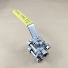 Supplying Putork Brand Full Port CF8 3pc Ball Valve/Ball Valve 1/2/Screw Type Ball Valve 1000W.O.G/PN63 for Power Industry