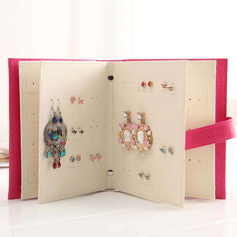 Portable Earrings Jewelry Storage Display Box Book Shelf Board holder Jewelry earring organizer, As pictures
Portable Earrings Jewelry Storage Display Box Book Shelf Board holder Jewelry earring organizer, As pictures