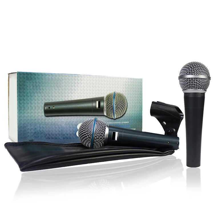 Wired microphone Perfect voice vocal mic A-58/B-58A professional sound music karaoke microphone, Black
Wired microphone Perfect voice vocal mic A-58/B-58A professional sound music karaoke microphone, Black
