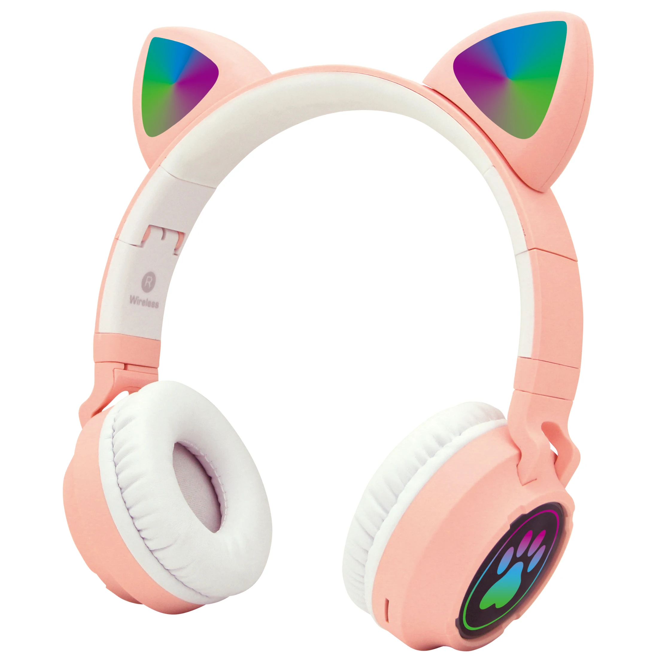 Foldable On-Ear Wireless stereo Headset with Mic LED Light Compatible withSmartphones PC Tablet Kids Cat Ear Headphones
Foldable On-Ear Wireless stereo Headset with Mic LED Light Compatible withSmartphones PC Tablet Kids Cat Ear Headphones