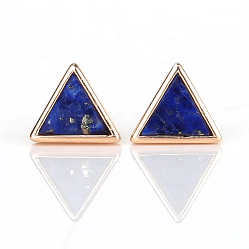 New Design! 18k Gold Lapis Lazuli Triangle/Moon shape Earrings, Lapis Lazuli Earrings, 18k Gold Stud Earring
New Design! 18k Gold Lapis Lazuli Triangle/Moon shape Earrings, Lapis Lazuli Earrings, 18k Gold Stud Earring