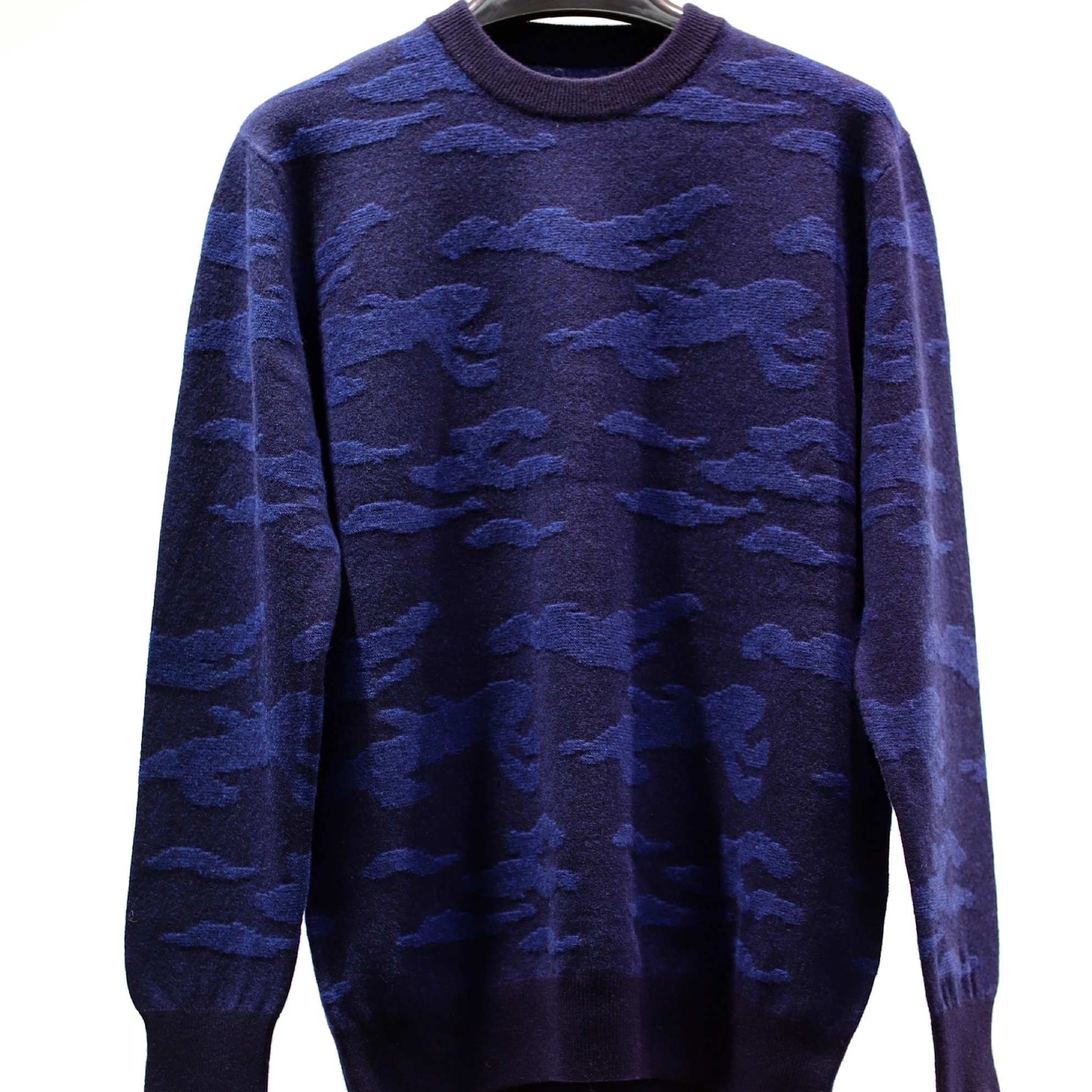 High quality 100% wool crew neck long sleeve navy jacquard pattern mens pullover sweater, Navy blue
High quality 100% wool crew neck long sleeve navy jacquard pattern mens pullover sweater, Navy blue