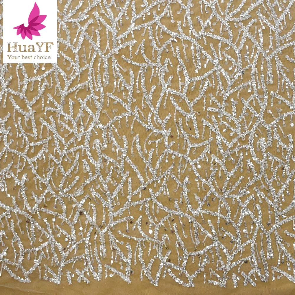 Hot sale white french luxury 3d heavy silver beaded crystal sequins shining bridal wedding lace dress for 5 yards HY1564, As picture
Hot sale white french luxury 3d heavy silver beaded crystal sequins shining bridal wedding lace dress for 5 yards HY1564, As picture