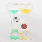 Unique Kids Souvenirs Colorful Plastic Liquid Acrylic Oil Hourglass