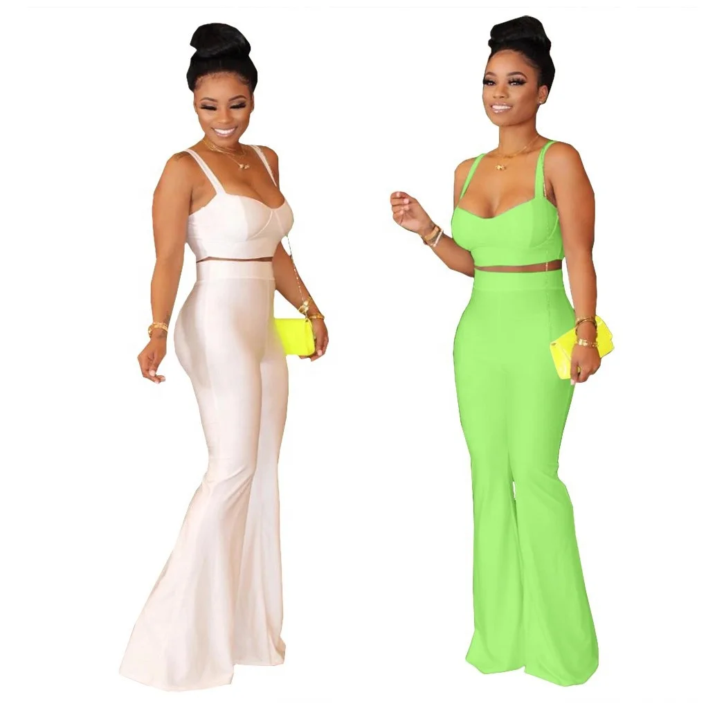 summer new arrivals tube top women bra solid sexy vest streetwear flare pants sets, 2 colors
summer new arrivals tube top women bra solid sexy vest streetwear flare pants sets, 2 colors