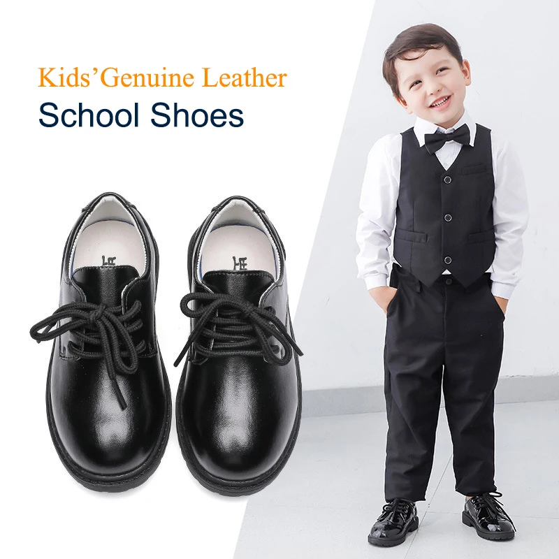 Wholesale Comfortable Quality Casual Children Boys Formal Dress Oxfords Genuine Leather Black Fit Kids Back to School Shoes
Wholesale Comfortable Quality Casual Children Boys Formal Dress Oxfords Genuine Leather Black Fit Kids Back to School Shoes