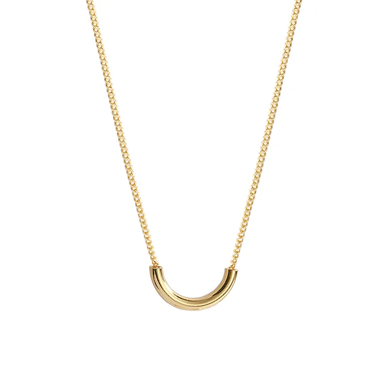 Classic Titanium Steel Necklace Simple Personality Collar Chain For Women Girl Gold Color U-shaped Necklace
Classic Titanium Steel Necklace Simple Personality Collar Chain For Women Girl Gold Color U-shaped Necklace