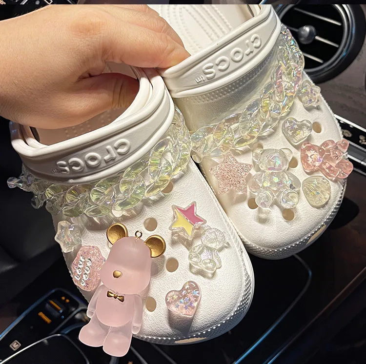 Cute Princess chain 3D pink bear crocodile shoes decorative accessories hot sale, Picture
Cute Princess chain 3D pink bear crocodile shoes decorative accessories hot sale, Picture
