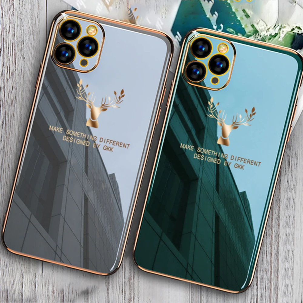 For Apple Phone 11 12 Pro Max 8 7 X Xr Back Cover Bag Luxury Electroplating Side Edge Christmas Elk Soft Tpu I Phone Case, 3 colors
For Apple Phone 11 12 Pro Max 8 7 X Xr Back Cover Bag Luxury Electroplating Side Edge Christmas Elk Soft Tpu I Phone Case, 3 colors