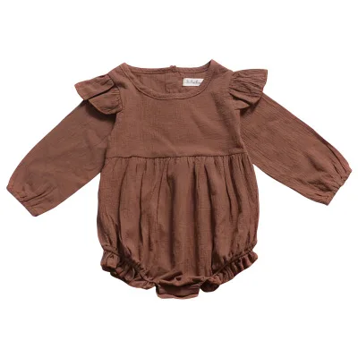 Summer Infant Girl Jumpsuit Cotton Romper Spring Autumn Newborn Baby Climbing Clothes Handmade Fly Long Sleeve Romper
Summer Infant Girl Jumpsuit Cotton Romper Spring Autumn Newborn Baby Climbing Clothes Handmade Fly Long Sleeve Romper