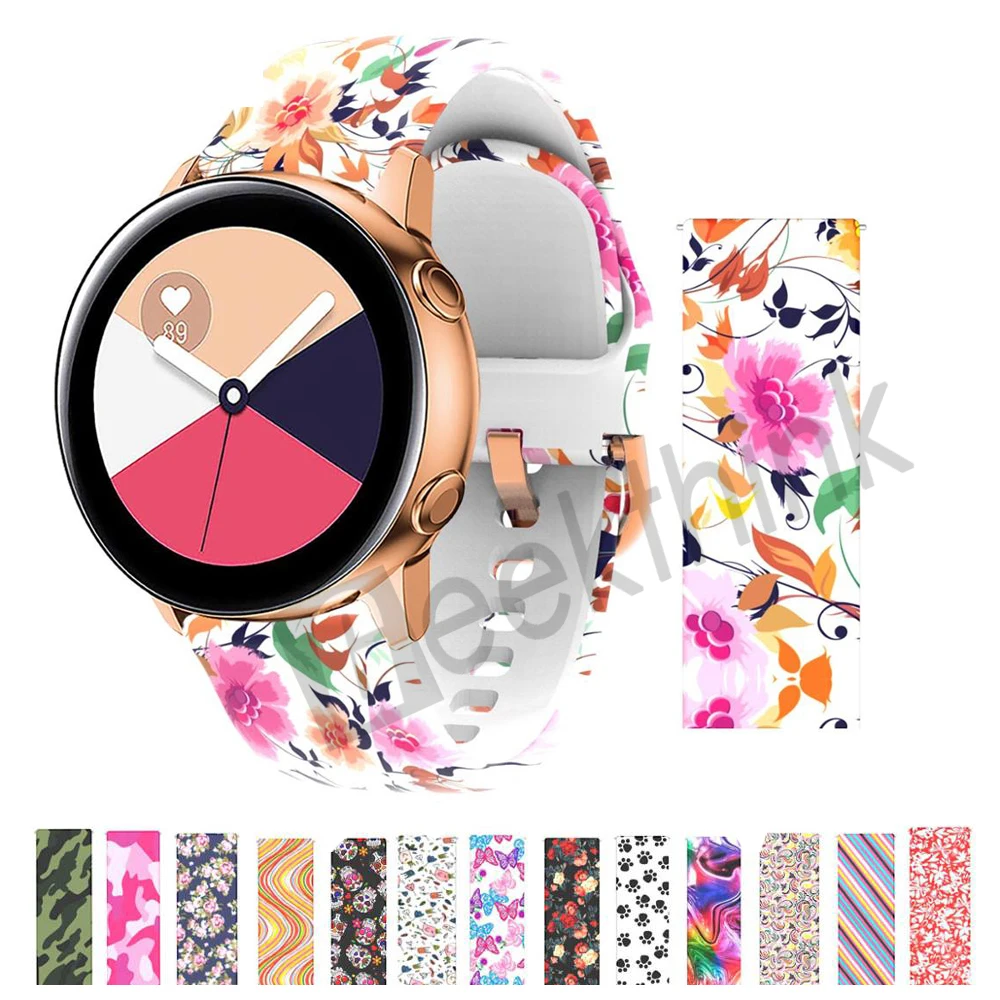 Silicone Printing Watch Strap for Samsung Galaxy Active Galaxy watch sport watch band straps, Picture
Silicone Printing Watch Strap for Samsung Galaxy Active Galaxy watch sport watch band straps, Picture