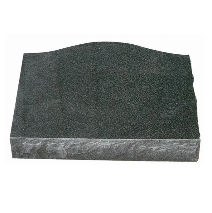 dark grey granite headstone