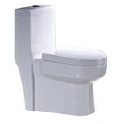 S-trap Wash Down Sanitary Ware Floor Mounted Ceramic One Piece Toilets