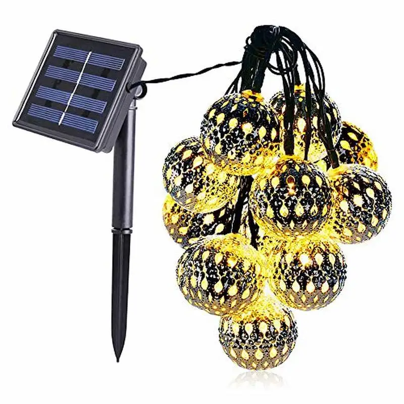 Free Shipping LED Solar String Light Moroccan Balls 15ft Fairy Light Lantern Lamp Christmas Tree Strand Lighting for Garden
Free Shipping LED Solar String Light Moroccan Balls 15ft Fairy Light Lantern Lamp Christmas Tree Strand Lighting for Garden