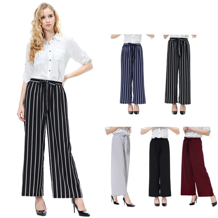 fashion formal office wide leg pants long loose women casual pants, Black;grey;wine red
fashion formal office wide leg pants long loose women casual pants, Black;grey;wine red