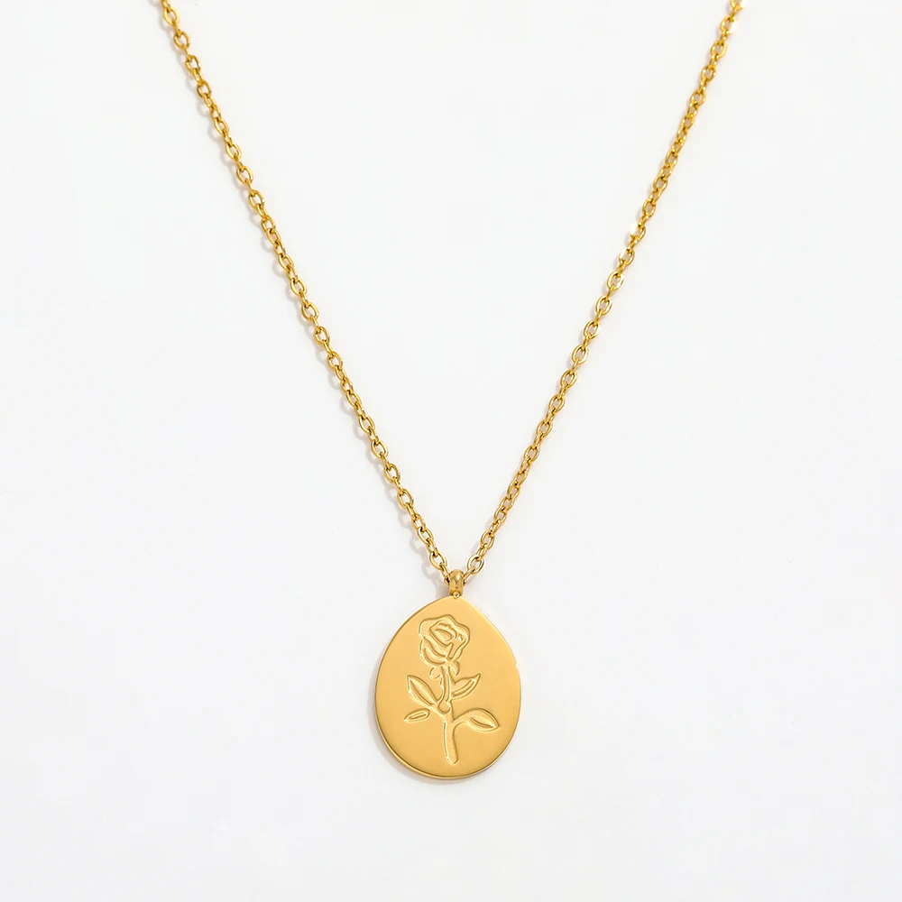 Joolim Jewelry 18K Gold Plated Rose Flower Pendant Necklace Stainless Steel PVD Plated Jewelry Trendy Jewelry Women Gift
Joolim Jewelry 18K Gold Plated Rose Flower Pendant Necklace Stainless Steel PVD Plated Jewelry Trendy Jewelry Women Gift