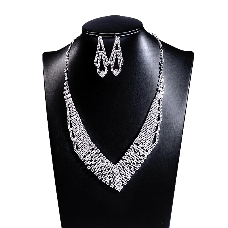 Women Party Wedding Jewelry Zircon bridal necklace Earring Set Bridesmaid jewelry Gift
Women Party Wedding Jewelry Zircon bridal necklace Earring Set Bridesmaid jewelry Gift