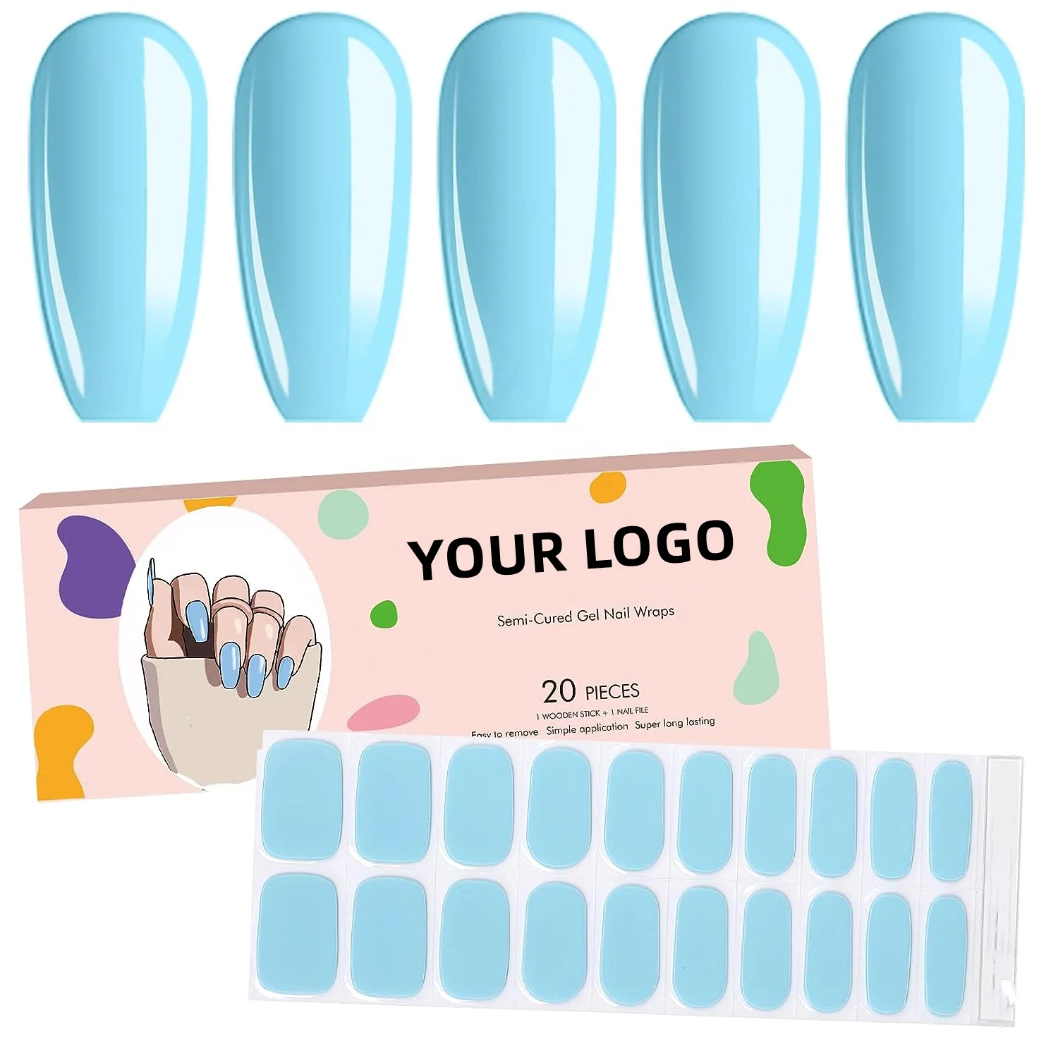 20 Stickers Semi Cured Gel Nail StripsGel Nail Polish Wraps for Women Girls (UV/LED Lamp Required)
20 Stickers Semi Cured Gel Nail StripsGel Nail Polish Wraps for Women Girls (UV/LED Lamp Required)
