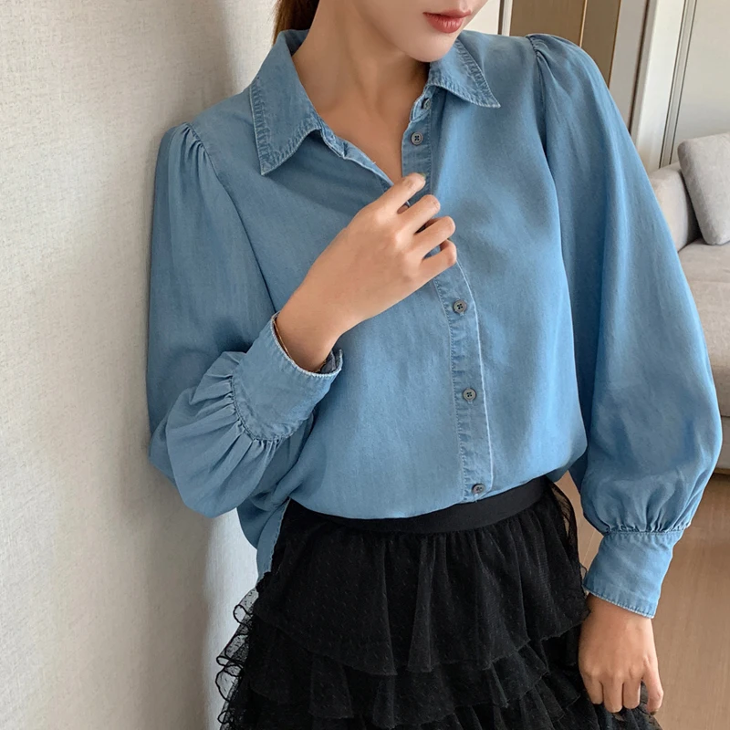 Women Denim Shirts Long Sleeve Custom Ladies Girls Tops Denim Shirt, Various colors
Women Denim Shirts Long Sleeve Custom Ladies Girls Tops Denim Shirt, Various colors