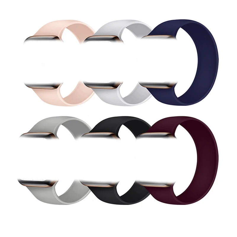 38mm 40mm 42mm 44mm Elastic Band Silicone Loop Belt Bracelet Watch Band Silicone Solo Loop for Apple Watch
38mm 40mm 42mm 44mm Elastic Band Silicone Loop Belt Bracelet Watch Band Silicone Solo Loop for Apple Watch
