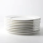 Wholesale Price Dishes Plates Ceramic for Catering Restaurant Used China Plates White Porcelain
