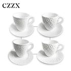 China manufacturer multiple styles 90CC customizable tea coffee cup and saucer set with gift box